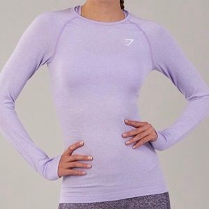 Brand New Gymshark Long Sleeve Lilac Top.